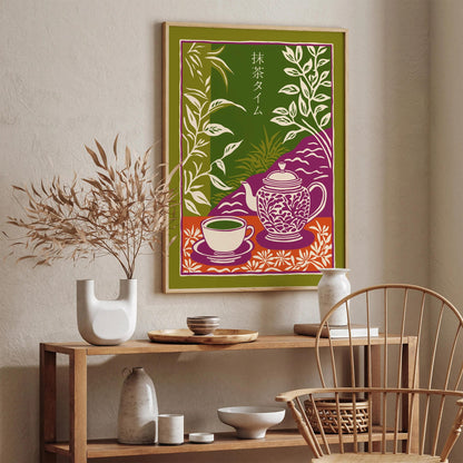 Matcha Tea Art Print – Trendy Home Decor & Tea Lover Gift