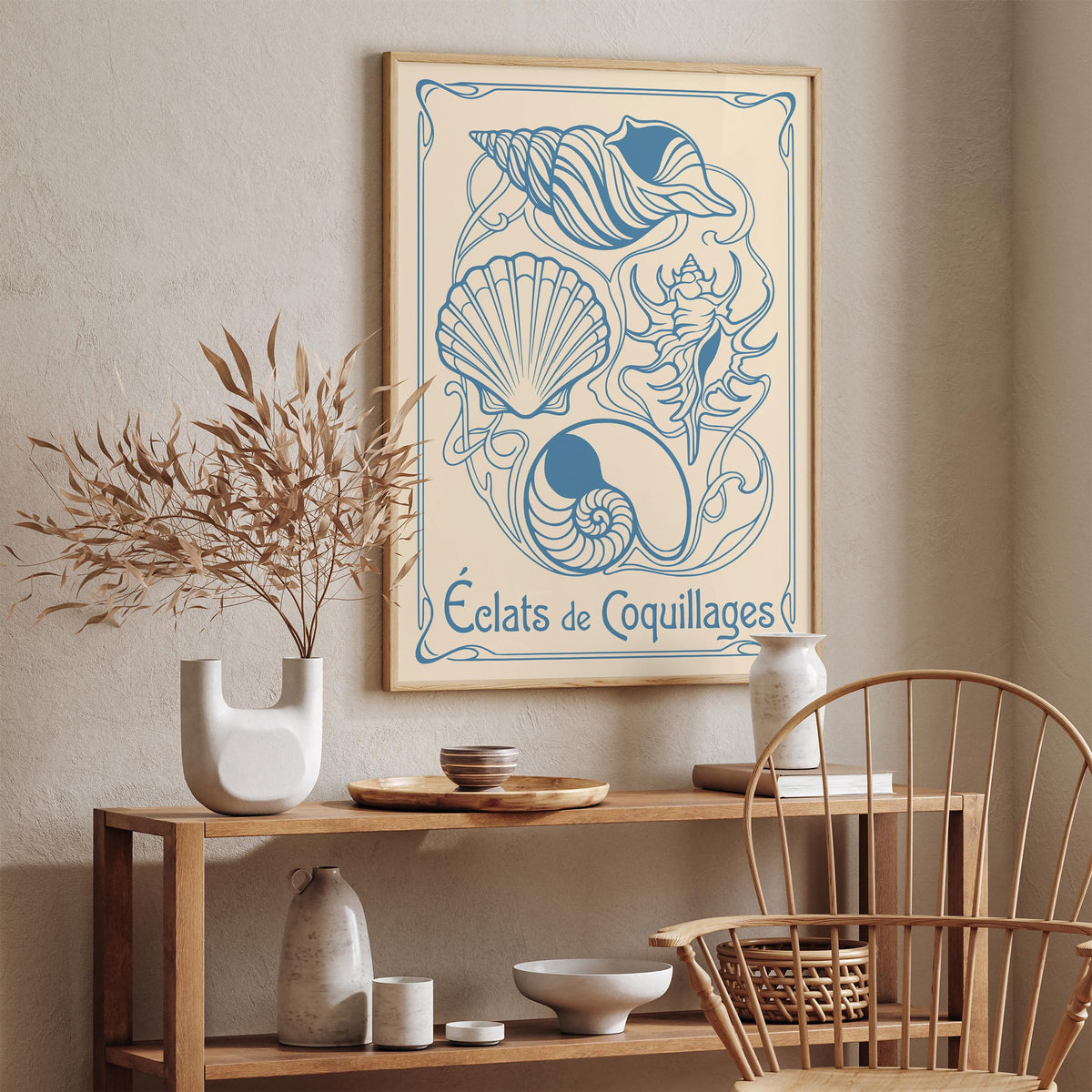 Vintage Seashells Poster