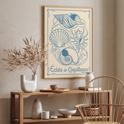 Vintage Seashells Poster