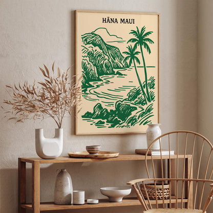 Hana Maui Hawaii Travel Poster