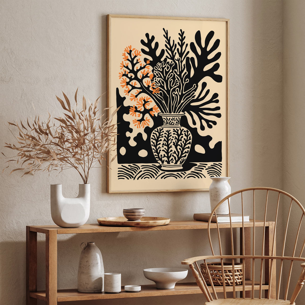 Floral Vase Art Poster