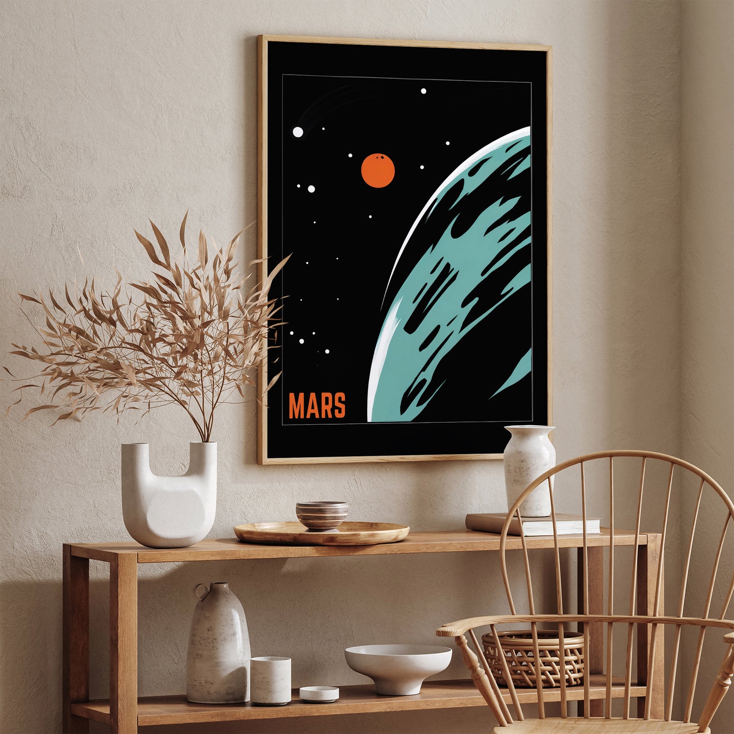 Mars - Minimalist Space Poster