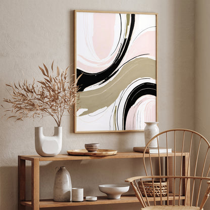 Chic Abstract Wall Art for Trendy Interiors