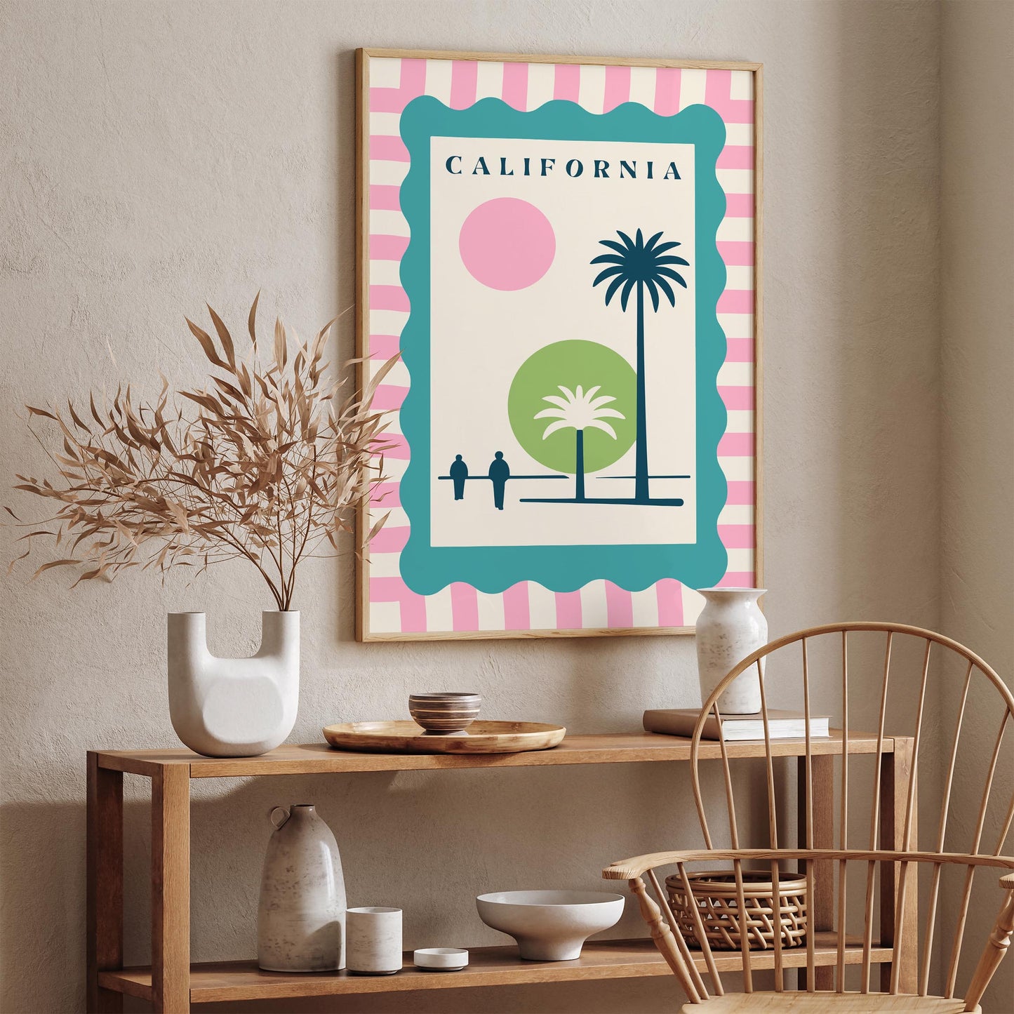 California Poster - Mid Century Modern Print