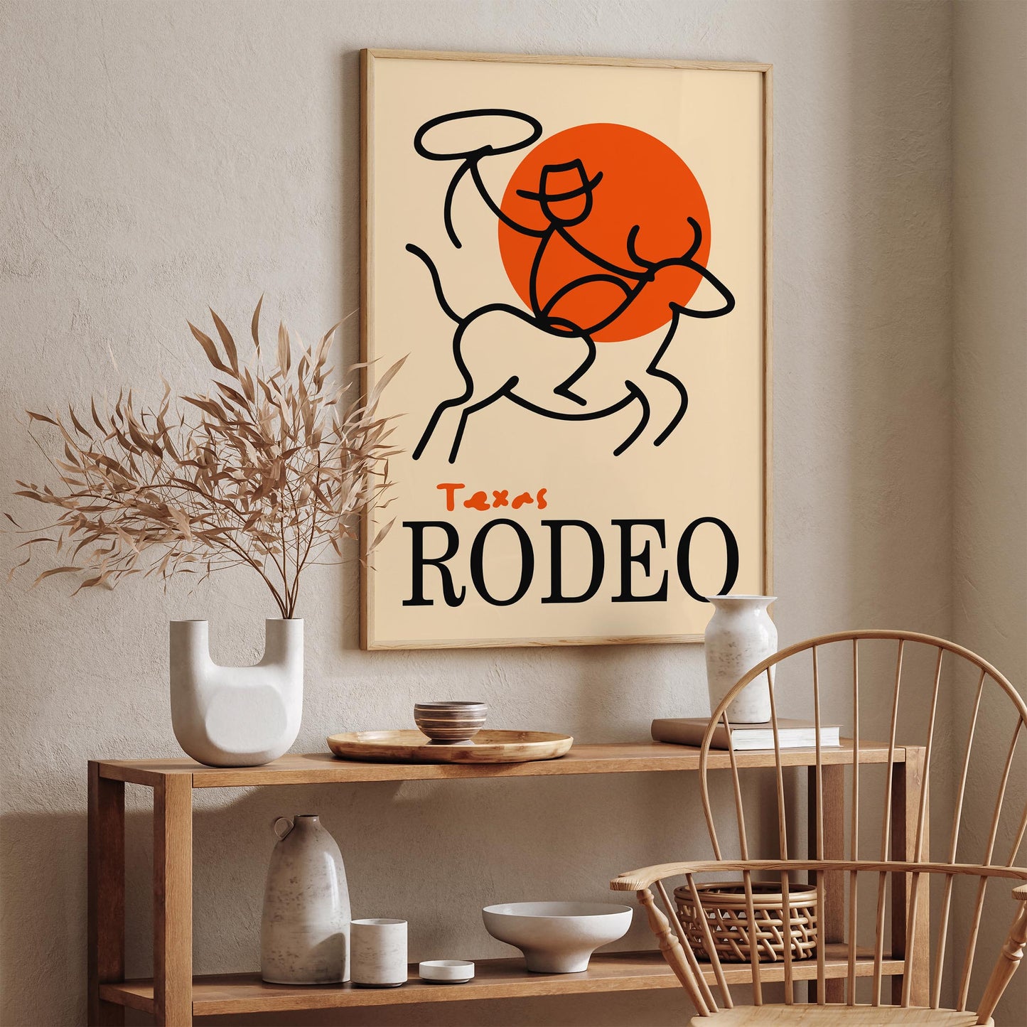 Texas Rodeo Wall Art Print