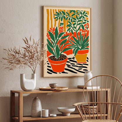 Matisse Inspired Colorful Garden Poster 2025