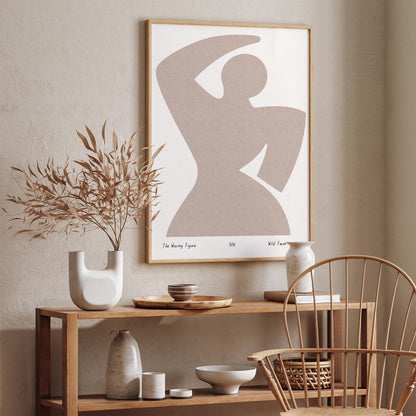 The Waving Figure - Abstract Minimalist Art Print