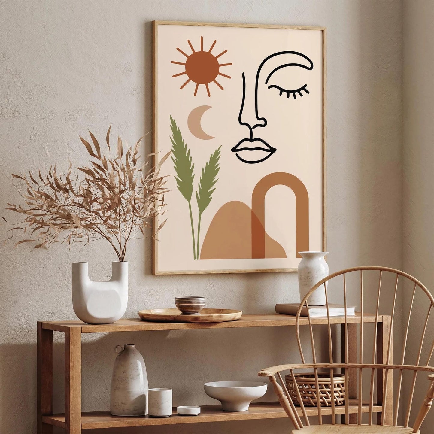 Boho Chic Poster - Aesthetic Japandi Wall Art