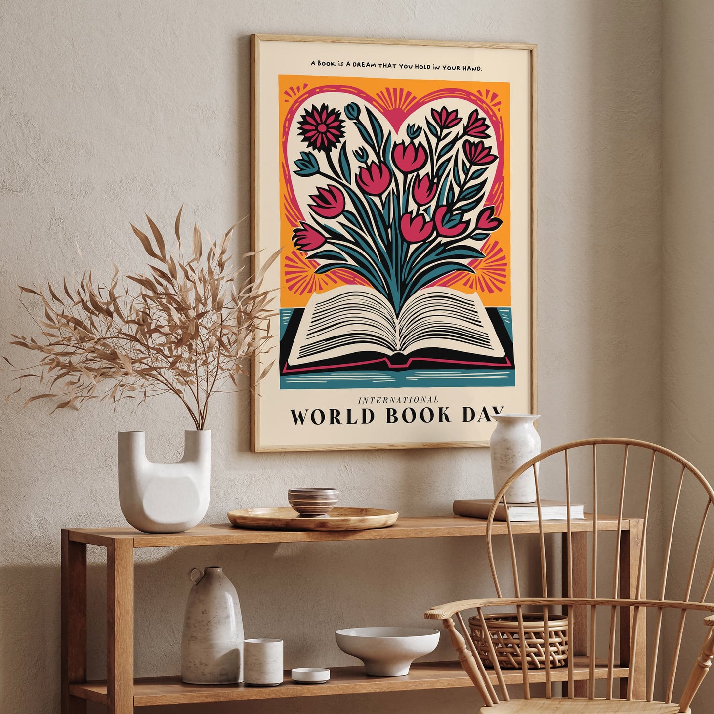 World Book Day Vintage Art Print