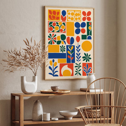 Mid Century Modern Abstract Art Print