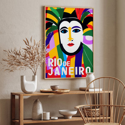 Rio De Janeiro Colorful Festival Poster