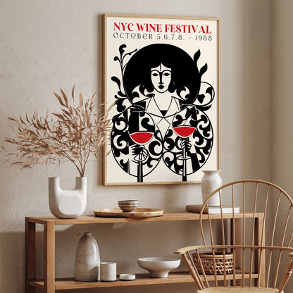 NYC Wine Festival - Art Deco Poster