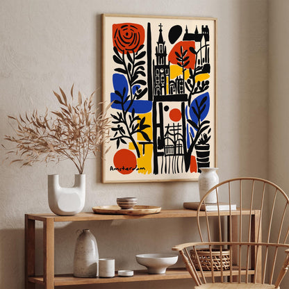 Amsterdam Travel Poster
