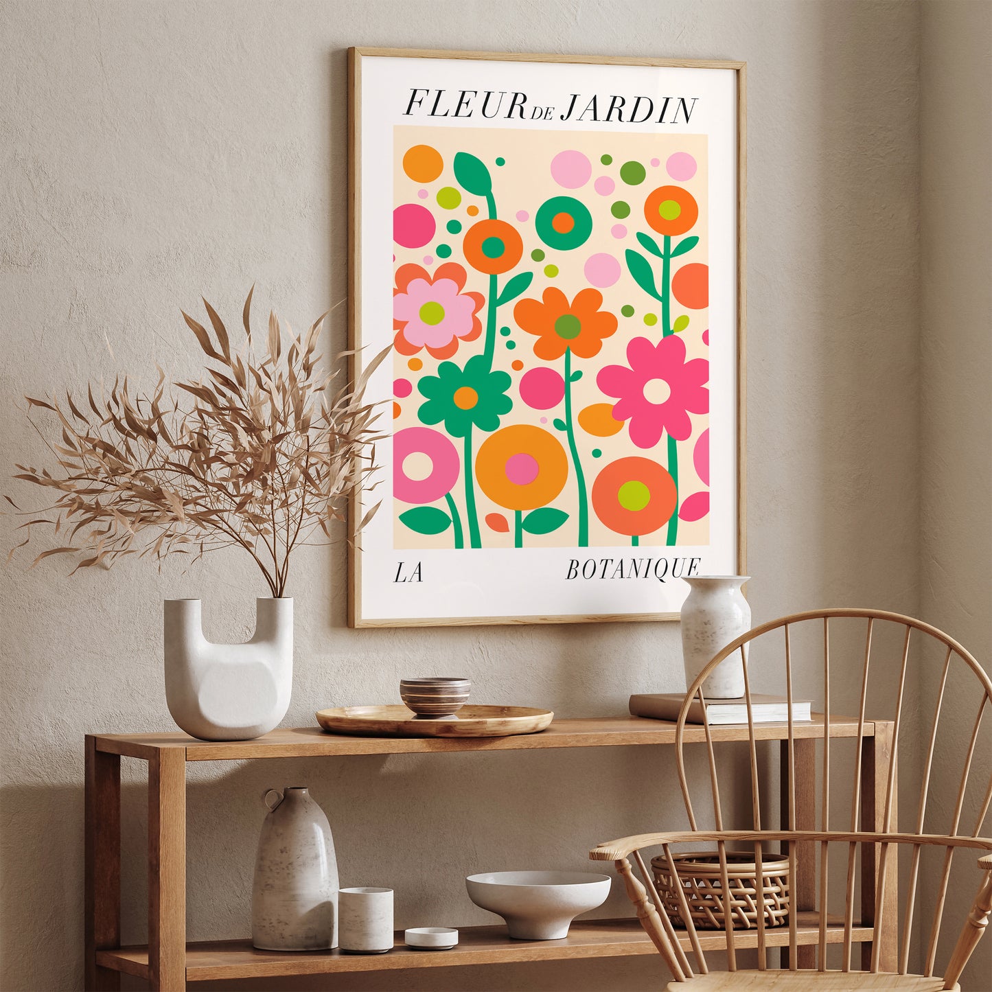 Fleur de Jardin Botanical Cut Outs Print