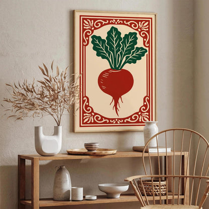 Beetroot Vegetable Art Print - Kitchen Wall Decor