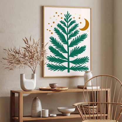 Christmas Time Cute Illustration Print