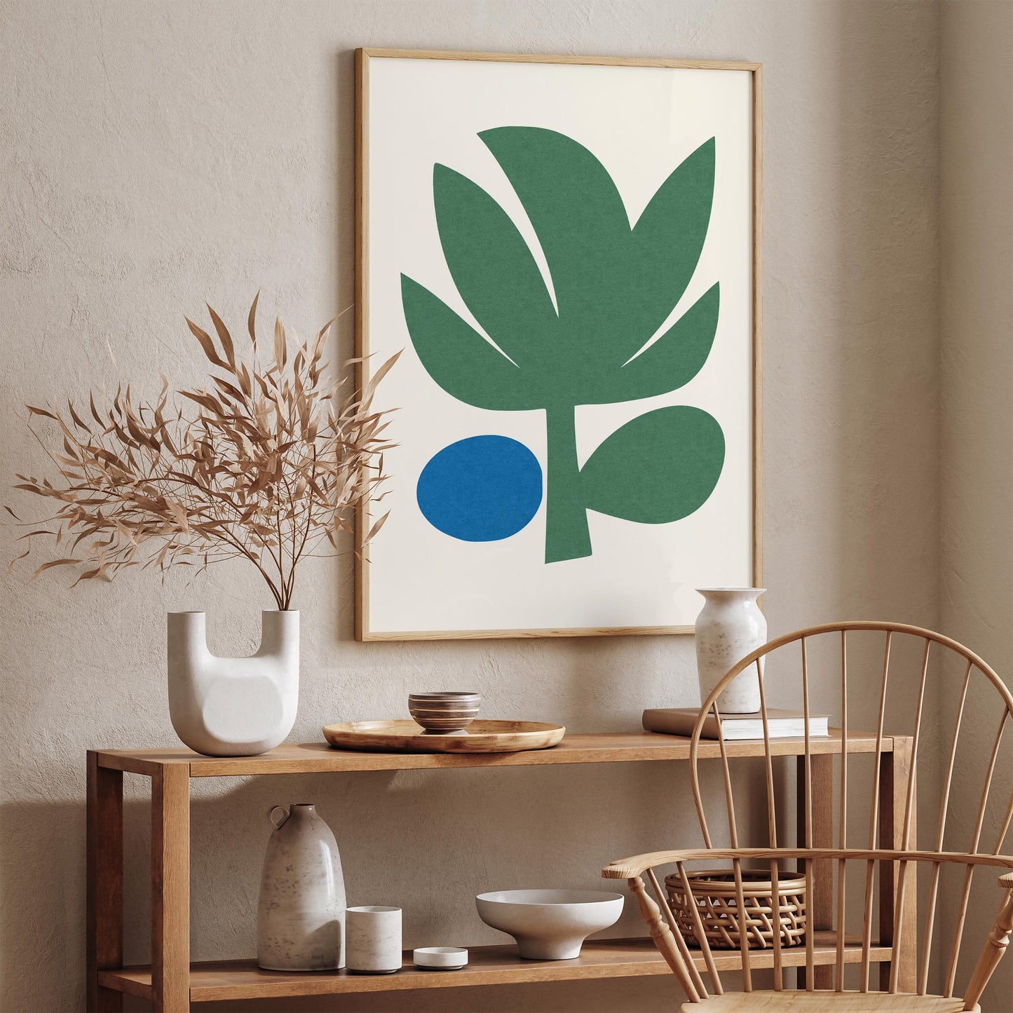 Abstract Palm Tree Poster