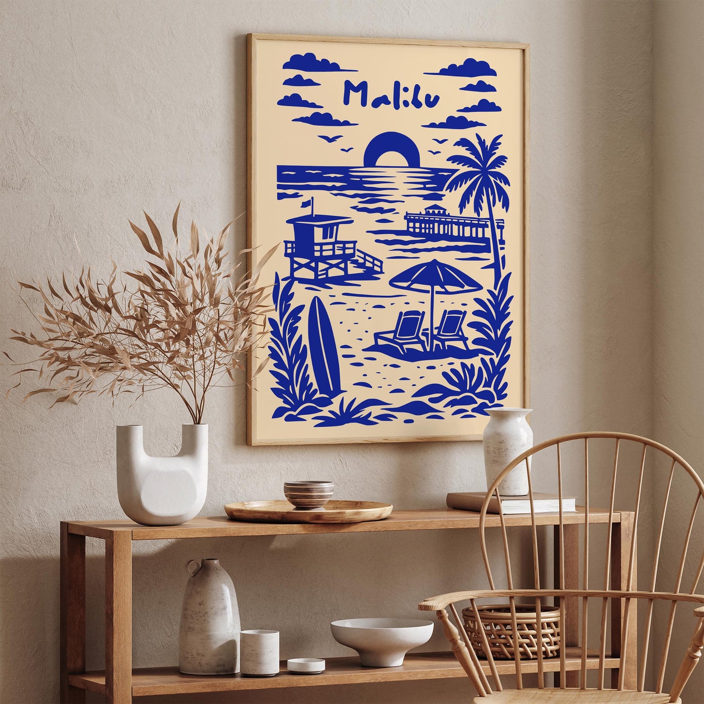 Malibu Travel Poster