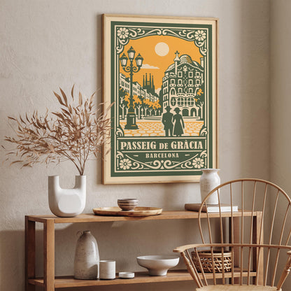 Passeig de Gràcia Barcelona Poster 2026