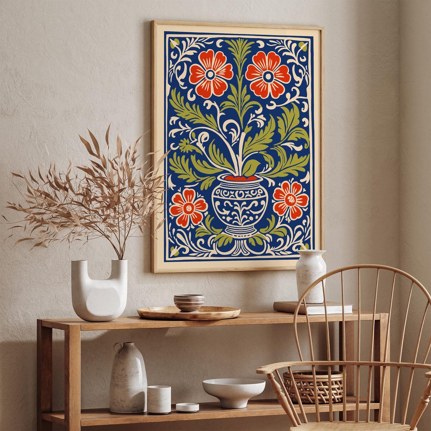 Elegant Floral Cut Outs Poster