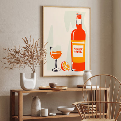 Orange Spritz Drink Poster - Italia 1989