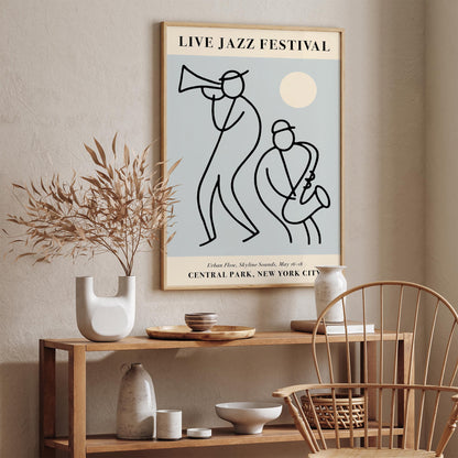 Live Jazz Festival, Central Park NYC Poster Print