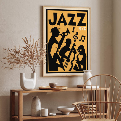 Jazz NYC Festival Poster - Retro Jazz Fest Artwork