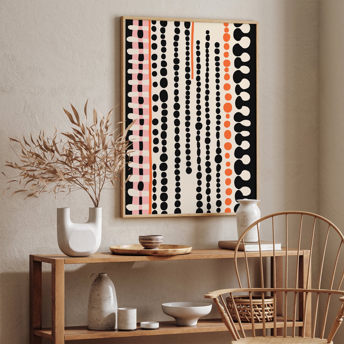 Abstract Farmhouse Decor Wall Art