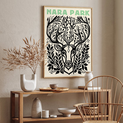 Nara Park Japanese Deer Poster