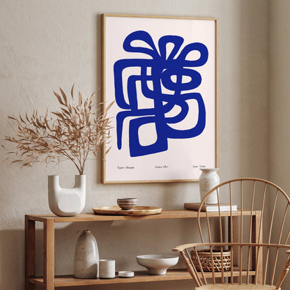 Fever Studio Blue Abstract Poster