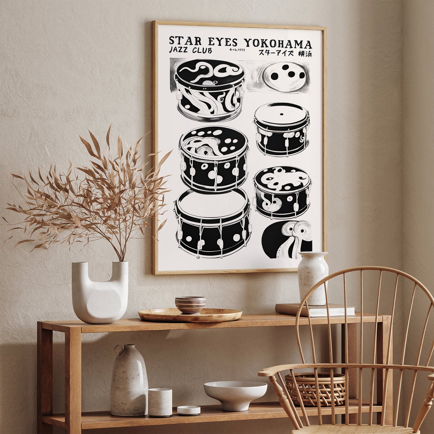 Star Eyes Yokohama Jazz Club Japanese Poster