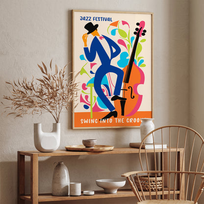 Jazz Festival Colorful Music Poster