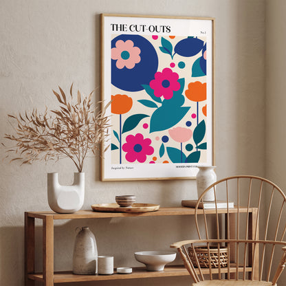 Cute Floral Papiers Decoupes Art Print