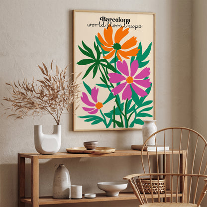 Barcelona Floral Show Festival Poster