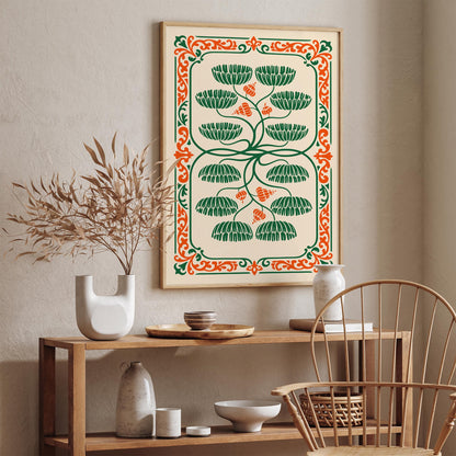 Art Nouveau Botanical Poster