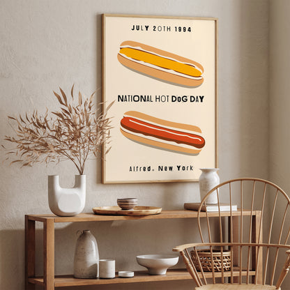 National Hot-Dog Day Poster