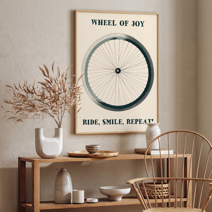 Wheel of Joy - Cycling Poster