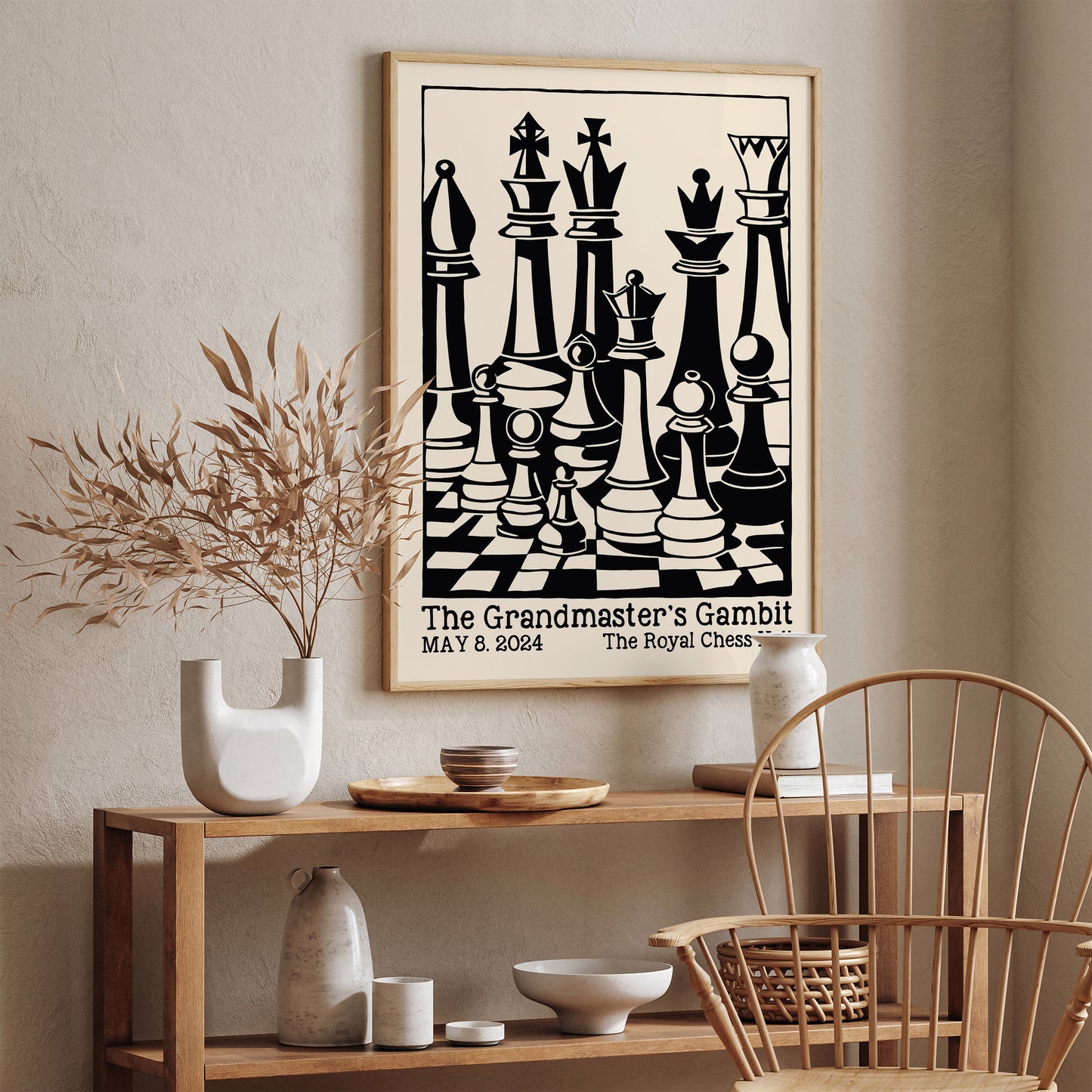 Father's Day Gift for 2024 Chess Wall Art