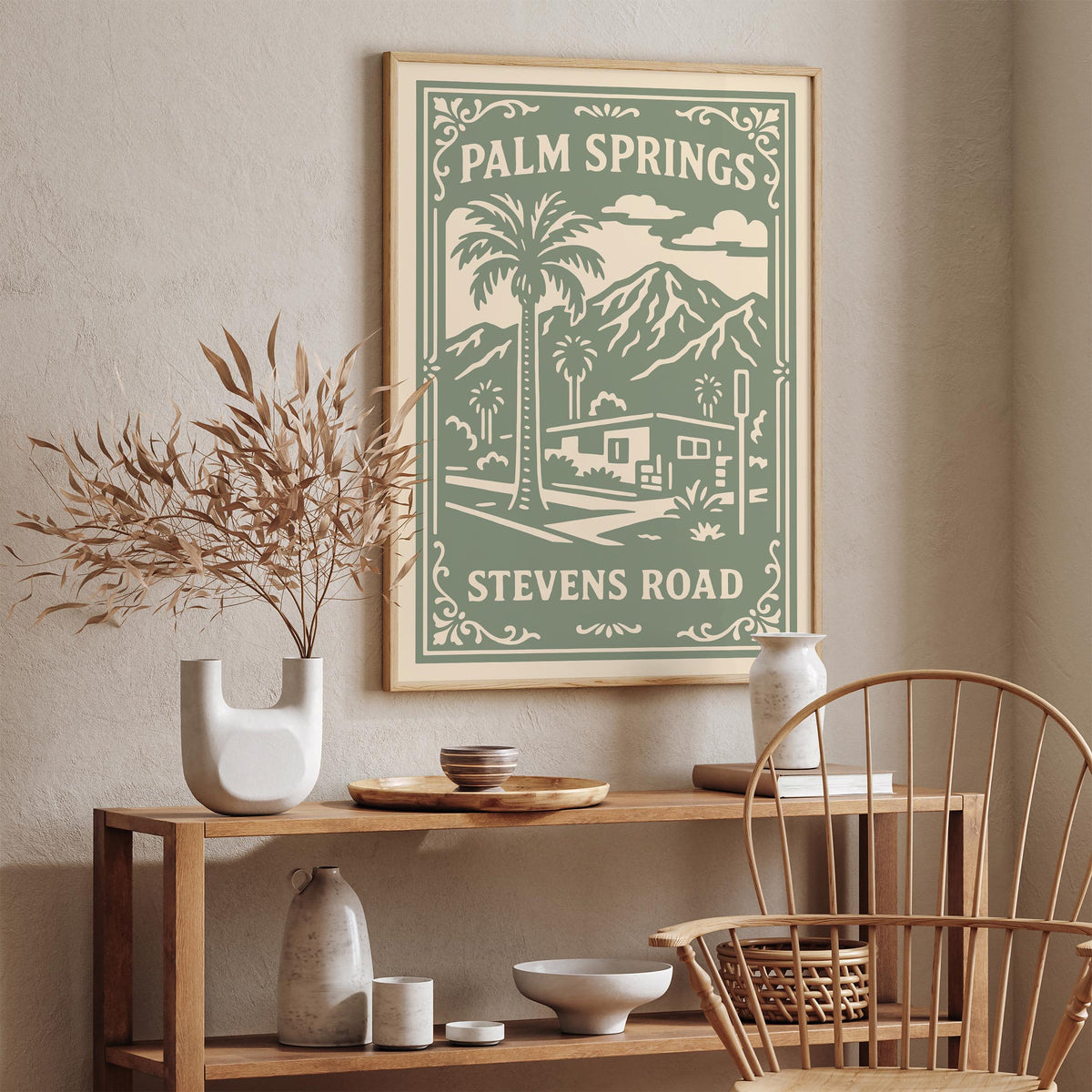 Palm Springs Steven Road California Cityscape Poster
