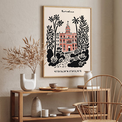 Barcelona Travel Art Print