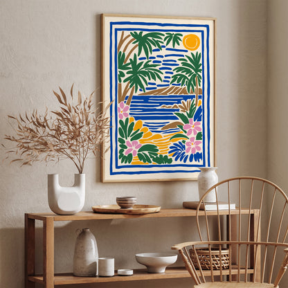 Hawaii Colorful Landscape Poster