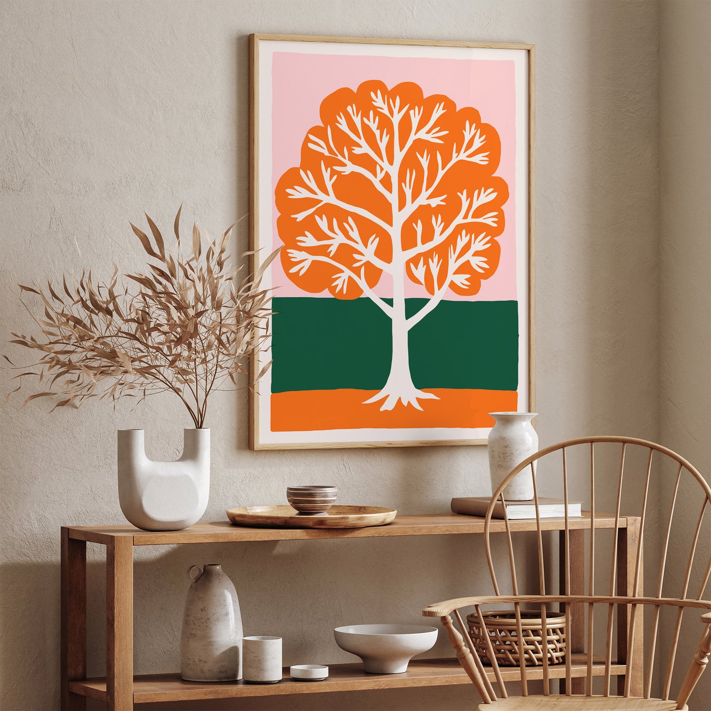 Modern Minimalist Tree Art Print 2024