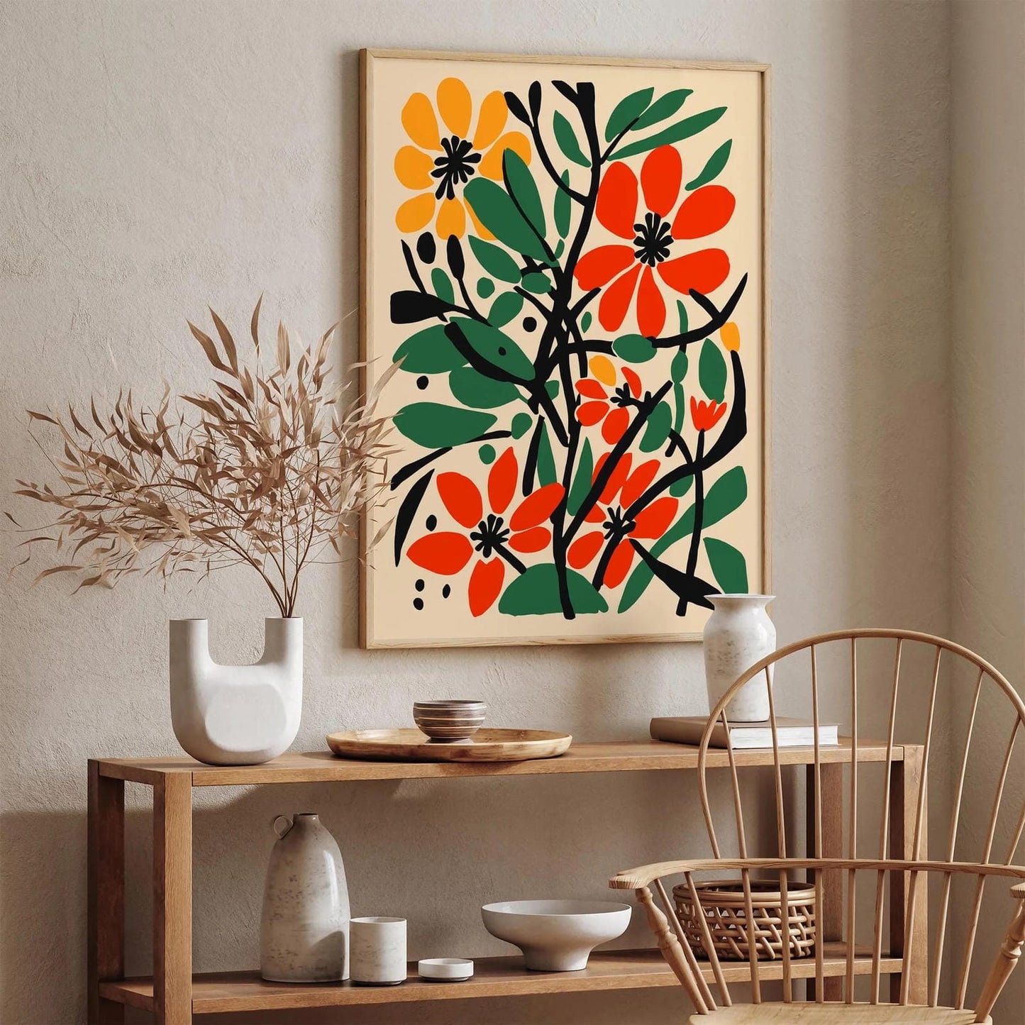 Artistic Flowers Art Print