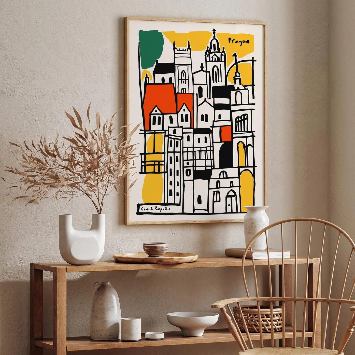 Prague Czech Republic Architecture Poster