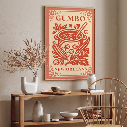 Gumbo New Orleans Poster - Louisiana Wall Art