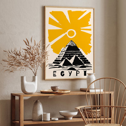 Egypt Travel Poster - Vintage Wall Art Print