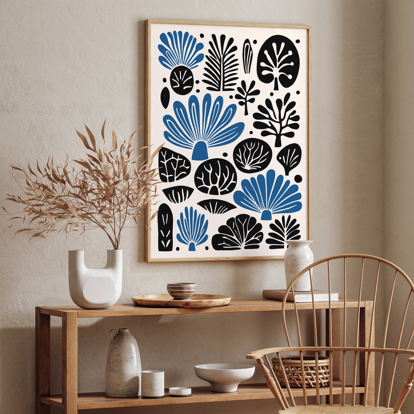 Blue Aesthetic Nature Wall Art 2024