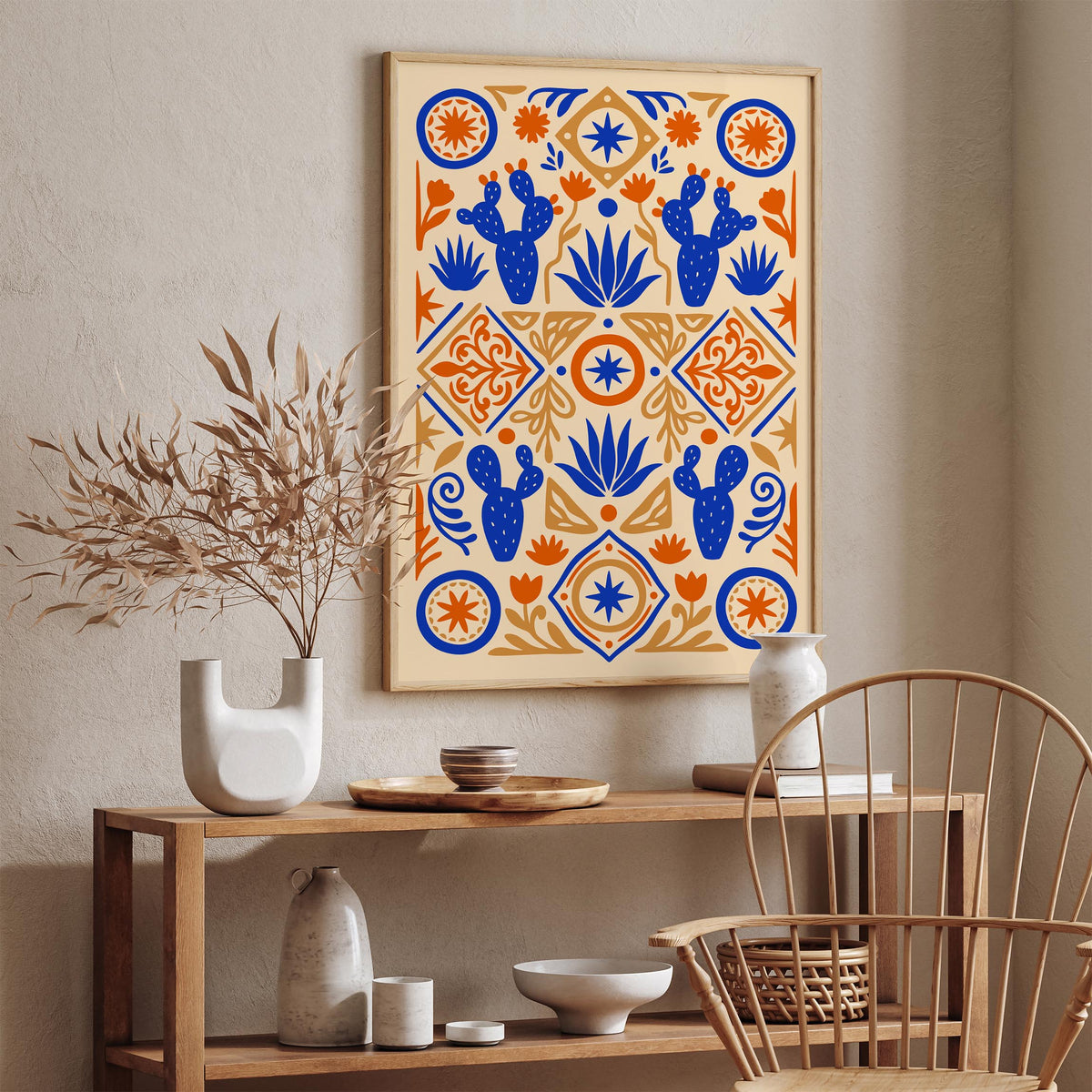 Mexican Abstract Nature Wall Art Poster