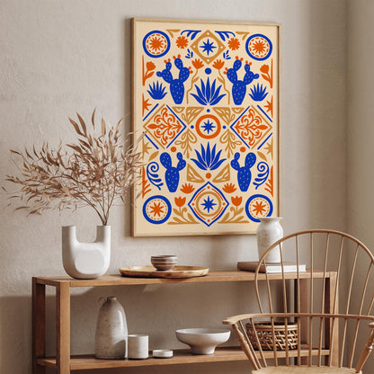 Mexican Abstract Nature Wall Art Poster