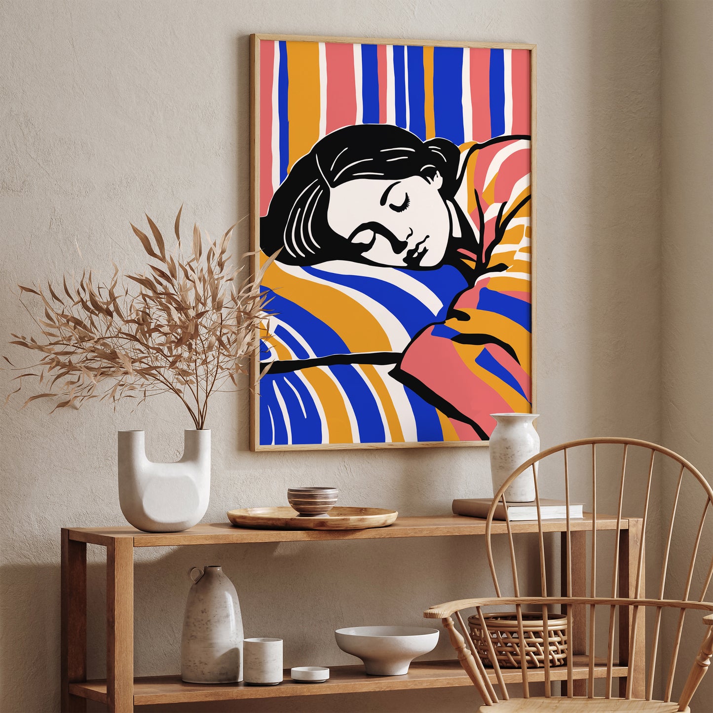 Sleeping Beauty - Woman Portrait Art Print